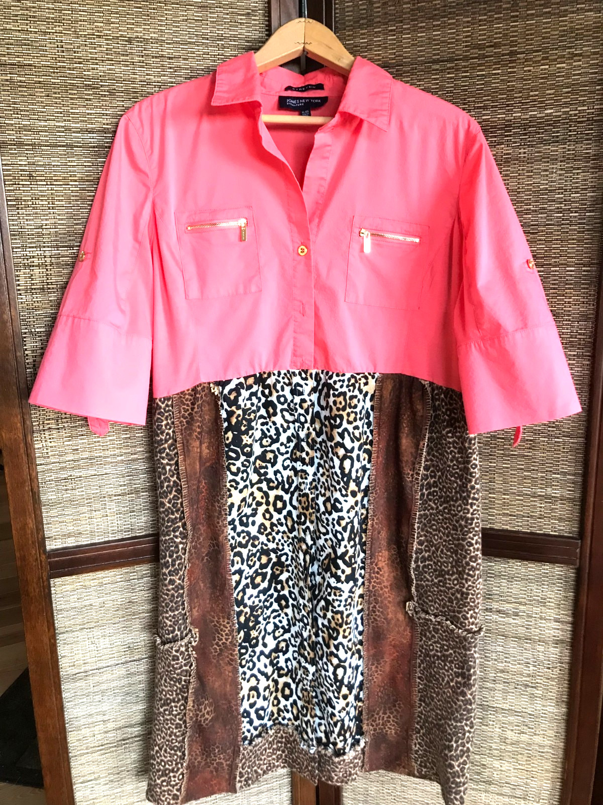 Upcycled Patchwork Duster Dress, Handmade Animal … - image 12