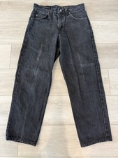 Vintage Levi's Black 550 Relaxed Fit Orange Tag Mexico 30W 30L