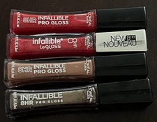 Loreal Paris Infallible 8 Hour Pro Gloss Lot Dulce De Leche 825 Cherry Flash 340