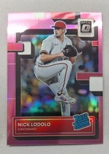 2022 Panini Donruss Optic - Rated Rookie Nick Lodolo #189 Pink Prizm (RC)