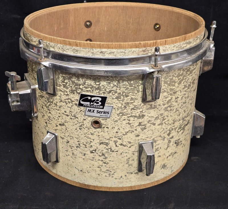 Vintage CB Percussion MX Series 12" Tom Drum Shell with Some Hardware