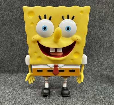 VIACOM SpongeBob SquarePants Talking Squeeze Me 2002 9''×6×3'' Doll WORKS!