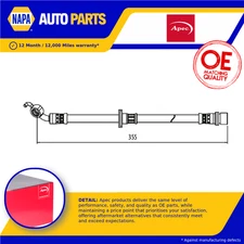 Brake Hose fits TOYOTA AVENSIS ADT271 2.2D Rear Right 08 to 16 Hydraulic Apec