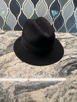 Bollman Vintage Women’s Tan and Black 100% Wool Felt 1960’s Vintage geo bollman 100% - Gem main image 3