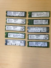 LOT OF 10: 256GB M.2 2280 SATA SSD - Internal Solid State Drives Major Brands
