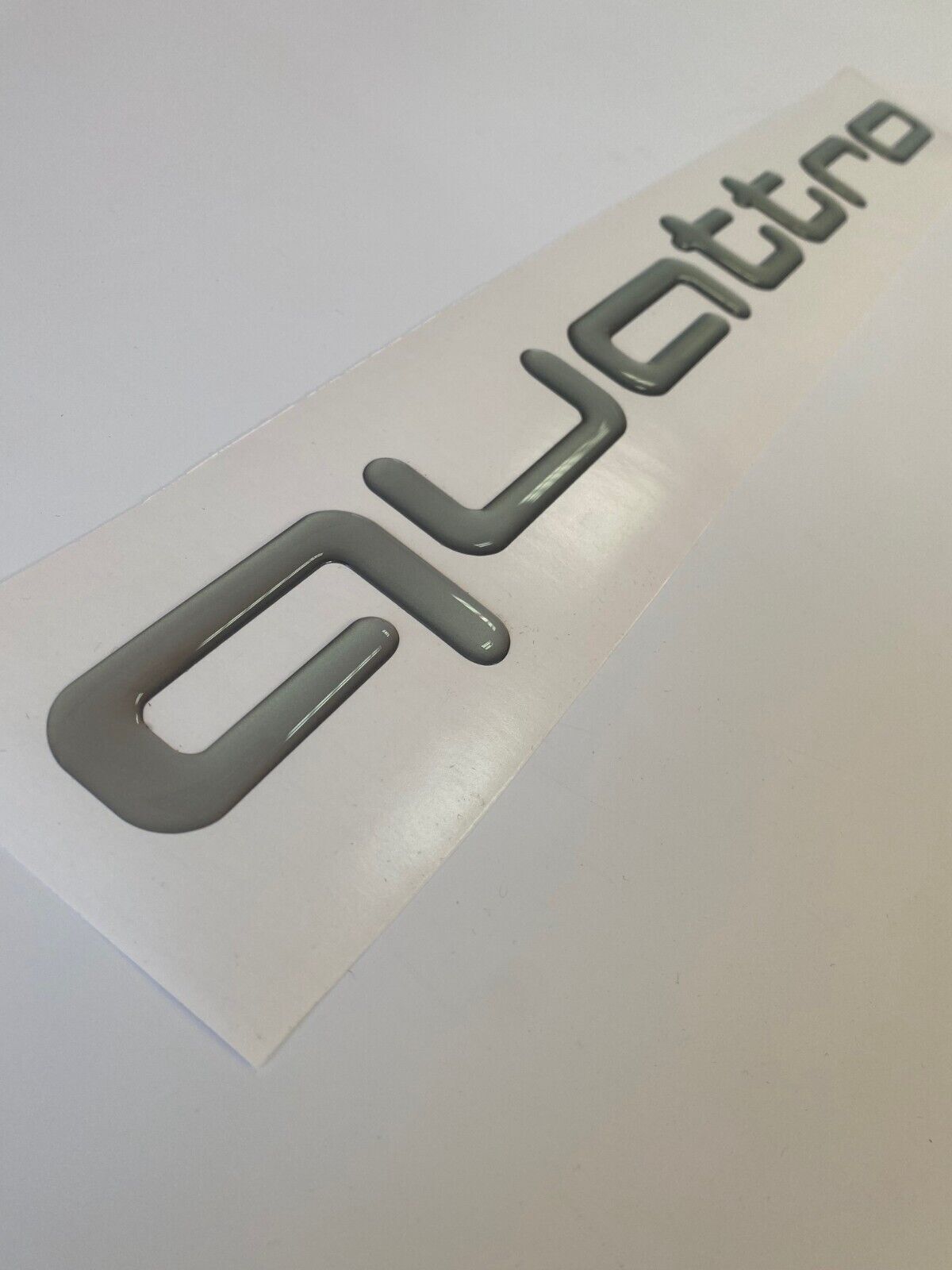Audi Quattro sticker, silver, big quattro decal, 500x57, for 1 pc eBay