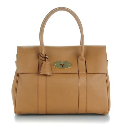 Authentic Mulberry Bayswater Grainy Print Deer Brown bag