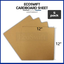 5 12x12 EcoSwift Chipboard Cardboard Craft Scrapbook Scrapbooking Sheets 12"x12"