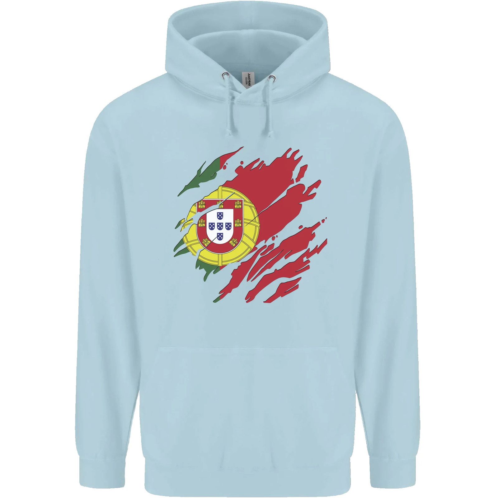 Torn Portugal Flag Portugese Day Football Childrens Kids Hoodie image 8