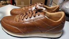 Hush Puppies Mens Brown Sleek Leather Bounce Derby Oxford Sneakers Shoes US Sz 9