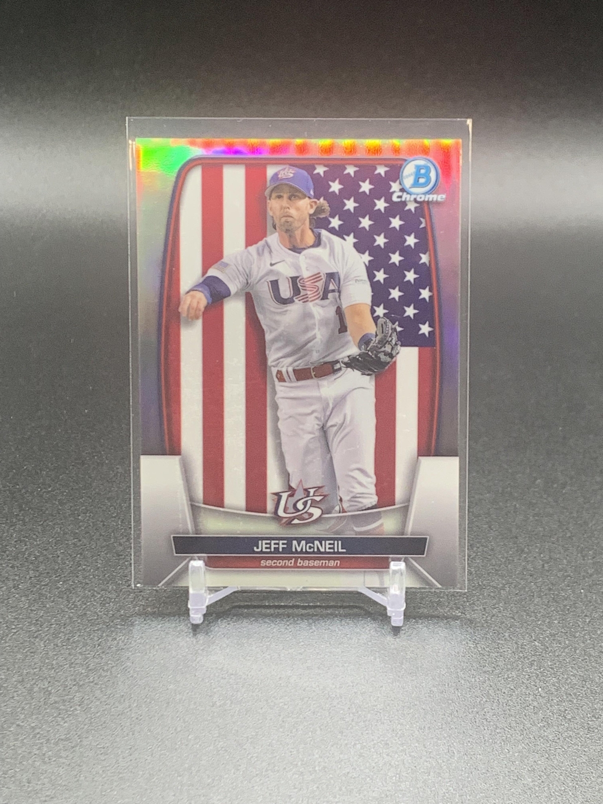 2023 Bowman Chrome Jeff McNeil WBC-87 WBC Refractor /499 | New York Mets