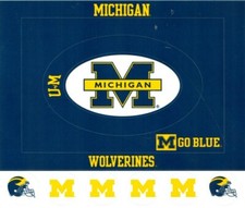 University of Michigan Wolverines NCAA Cardstock Sticker Frame, scrapbook