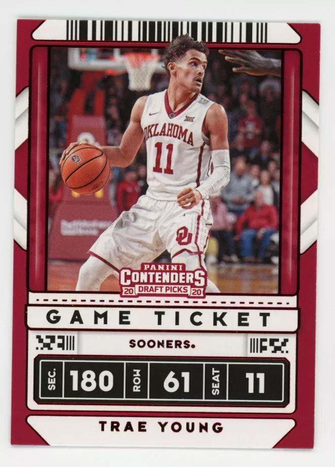 Panini Contenders Draft Picks TRAE YOUNG College Card OKLAHOMA SOONERS 23 RED SP