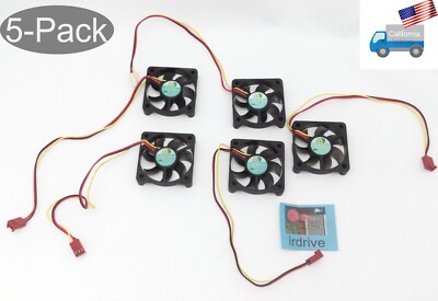 5-pack: MotorOne N5010B2 (M) 50mm 3-pin Brushless 12VDC CPU/PC Case Cooling Fans