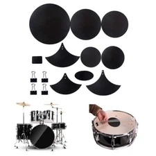 Noise Dampening Drum Mute Pads 14Pcs Set for Quiet Practice and Performance