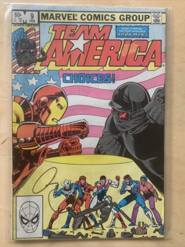 Team America #9, Marvel Comics, February 1983, FN - Photo 1/1