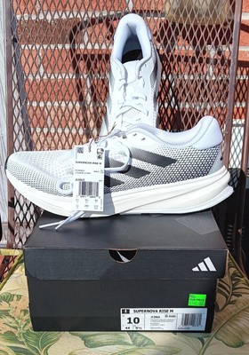 Men's Adidas Supernova Rise White/Gray Running Shoes JI2865 Size US 10 