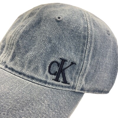 NWT Calvin Klein Men's Embroidered CK Logo Baseball Hat Faded