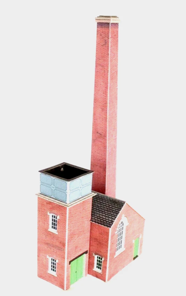 AC2800A: 00/HO Gauge Kit Built Model Railway Mill Building - Image 2 of 4