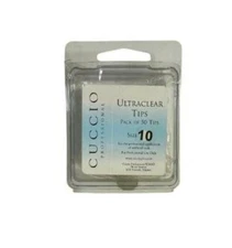 Cuccio Pro Ultraclear Tips Professional Artificial Nails Size 10  50count