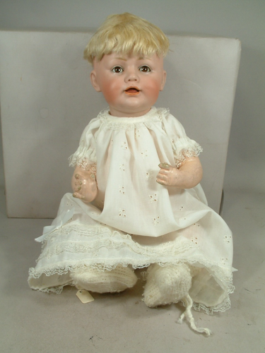 15"Antique Kestner Character 247 "Baby Jean" Original Mohair Wig Good Condition