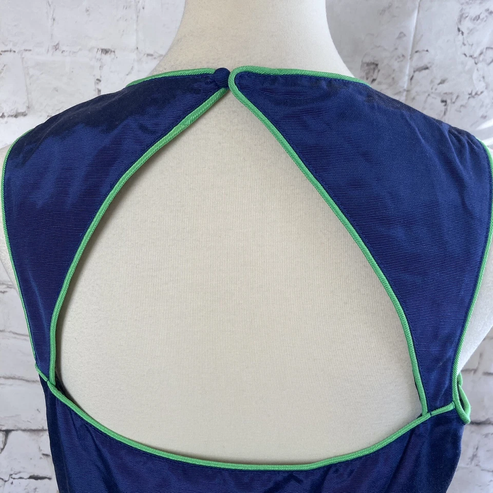 Thread Social Dress Womens Size 12 Blue Sleeveless Pockets Open Back Sheath - Image 3 of 4