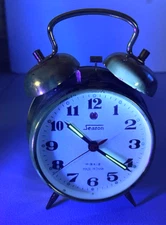 Season Bell Alarm Table Clock Glows Works