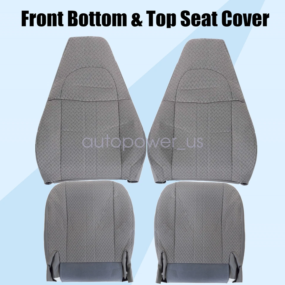 Cubierta de asiento delantera de tela para Chevy Express y GMC Savana 1500 2500 3500 2003-2014 Foto 3 de 4