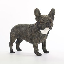 French Bulldog Figurine Hand Painted Collectible Statue