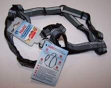 New Halti Dog Walking Harness with Handle Grey  Black Medium 19"-26"