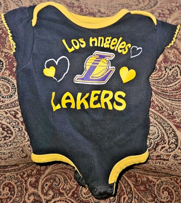Lakers basketball Baby girl Lakers newborn One Piece Suit
