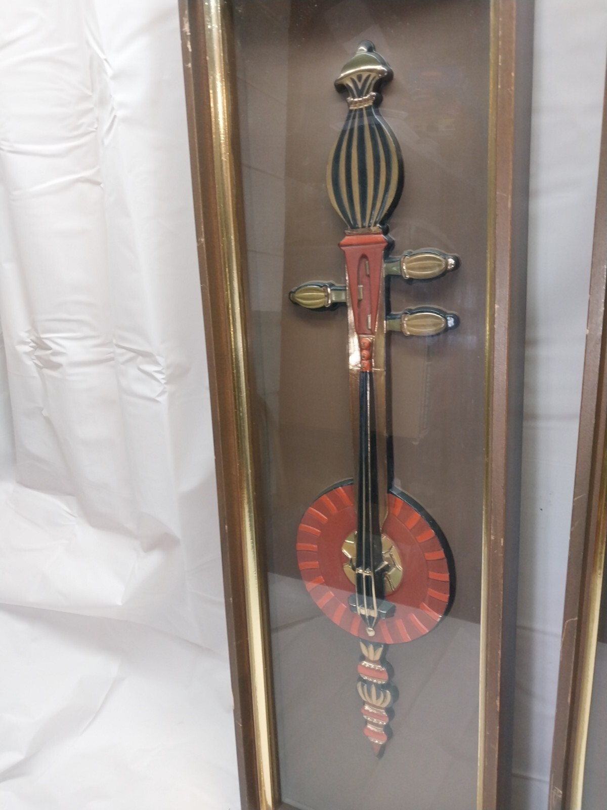 Vintage Pair Mid Century MCM Turner String Instruments Wall Shadow ...