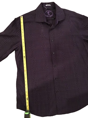 Camicia uomo Bugatchi Uomo grande cotone a forma di vestibilità manica lunga con bottoni. - Foto 10 di 11