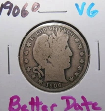 1906 O Barber Half Dollar - Better Date Coin