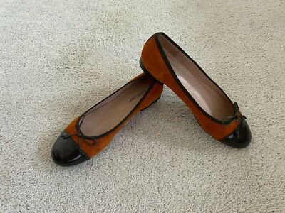  Bottier Women's Brown Suede Leather Slip On Flat Shoes Sz 40(US 9)Made in Italy