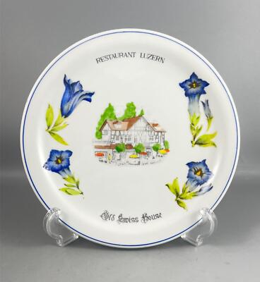 Suisse Langenthal Old Swiss House Restaurant Luzern Souvenir Salad Plate 7.75''