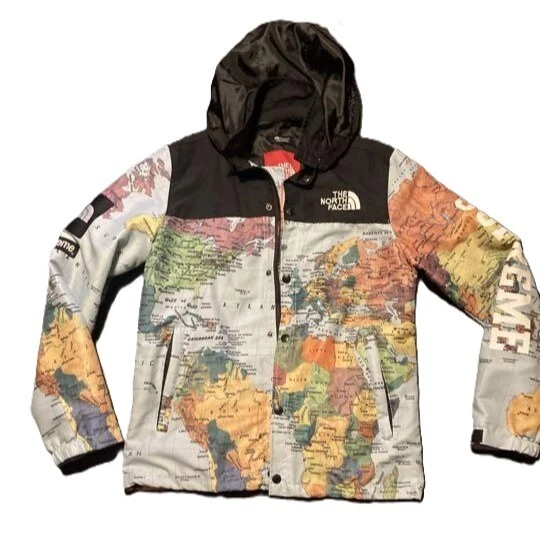 Veste d'entraîneurs Supreme x The North Face femme motif carte occasion du Japon taille M