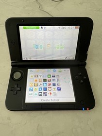 Nintendo 3DS XL Red/Black with Charger, Grip, and screen protector 