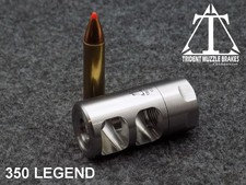 5/8x24 Self Timing 350 Legend Stainless Steel Muzzle brake Made in the U.S.A.