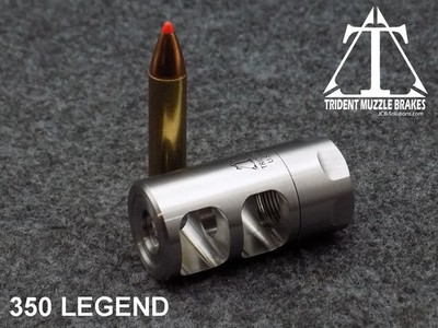 5/8x24 Self Timing 350 Legend Stainless Steel Muzzle brake Made in the U.S.A.