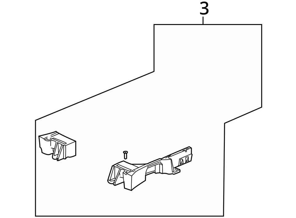 FITS 2002-2007 SATURN VUE PANEL ASM LOAD FLR RR W CO 15825469 -  NEW OEM - Image 3 of 3