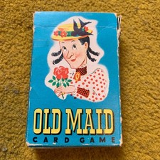 Whitman Vintage Old Maid Playing Cards Card Game No. 3009 Complete Racine WI