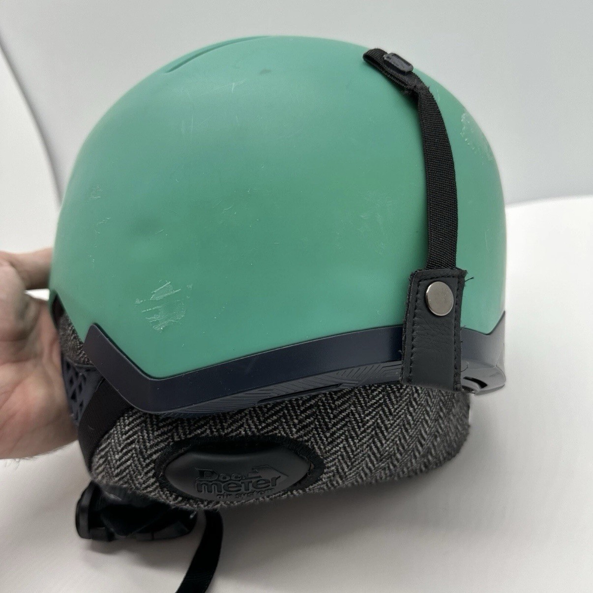 Casco Salomon adulto medio 56 59 cm hacker C. Air verde mare sci snowboard inverno