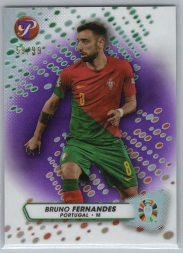 2023 Topps Pristine Road to Euro 2024 Purple Refractor #133 Bruno Fernandes #/99