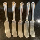 5 Gorham Sterling Silver Fairfax Pattern Butter Knives
