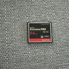 Sandisk 64gb Memory Card Extreme Pro Compact Flash R: 160MB/s W: 150MB/s S