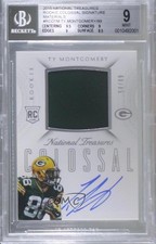 2015 Panini National Treasures 54/99 Ty Montgomery #RCO-TY BGS 9 MINT Auto s6i