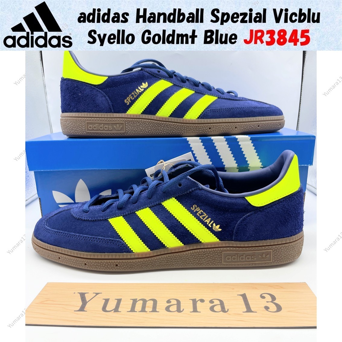 adidas Handball Spezial Vicblu Syello Goldmt Blue JR3845 Men's