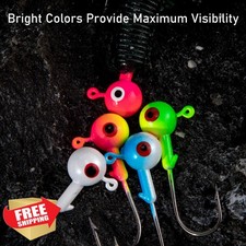 Dr.Fish 20 Pack Jig Heads Bass Trout Panfish Fishing Hooks