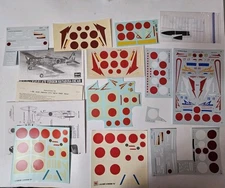 1:48 Decal lot - Nakajima Ki-43 Hayabusa Oscar - Arii, Otaki, AeroMaster, more